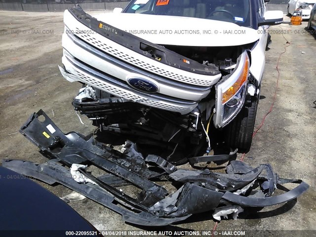 1FM5K7F86EGC06441 - 2014 FORD EXPLORER LIMITED 白色 照片 6