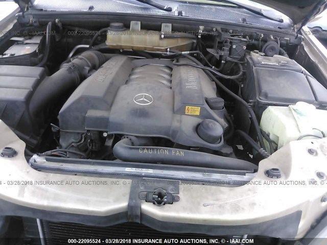 4JGAB75E72A318007 - 2002 MERCEDES-BENZ ML 500 GOLD photo 10