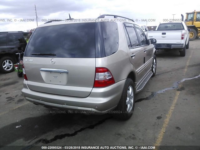 4JGAB75E72A318007 - 2002 MERCEDES-BENZ ML 500 GOLD photo 4