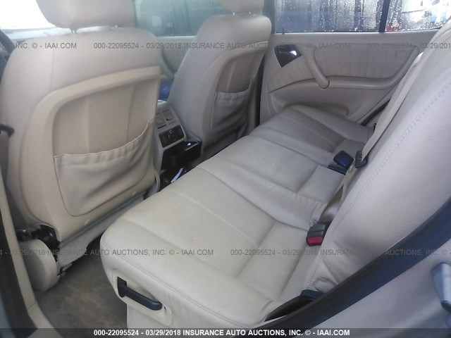 4JGAB75E72A318007 - 2002 MERCEDES-BENZ ML 500 GOLD photo 8