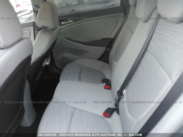 KMHCT4AEXGU152419 - 2016 HYUNDAI ACCENT SE GRAY photo 8