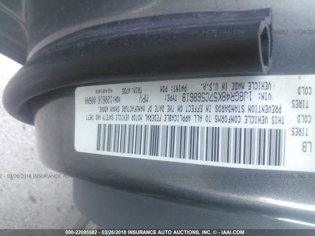 1J8GR48K57C568618 - 2007 JEEP GRAND CHEROKEE LAREDO/COLUMBIA/FREEDOM 灰色 照片 9