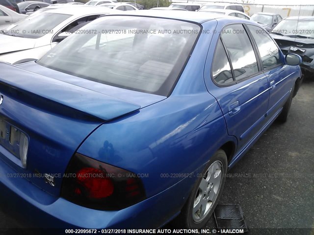 3N1AB51D26L525685 - 2006 NISSAN SENTRA SE-R SPEC V BLUE photo 4