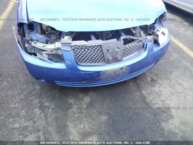 3N1AB51D26L525685 - 2006 NISSAN SENTRA SE-R SPEC V BLUE photo 6