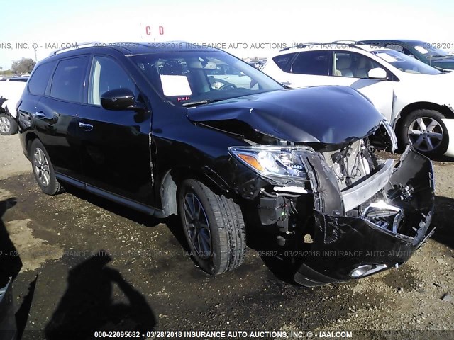 5N1AR2MN3FC665778 - 2015 NISSAN PATHFINDER S/SV/SL/PLATINUM 黑色 照片 1