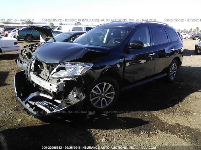 5N1AR2MN3FC665778 - 2015 NISSAN PATHFINDER S/SV/SL/PLATINUM 黑色 照片 2