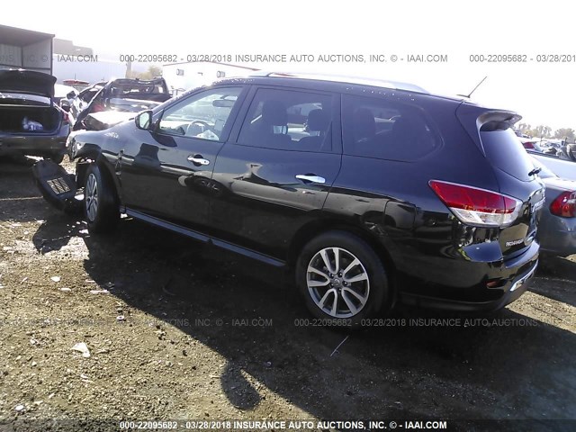 5N1AR2MN3FC665778 - 2015 NISSAN PATHFINDER S/SV/SL/PLATINUM 黑色 照片 3