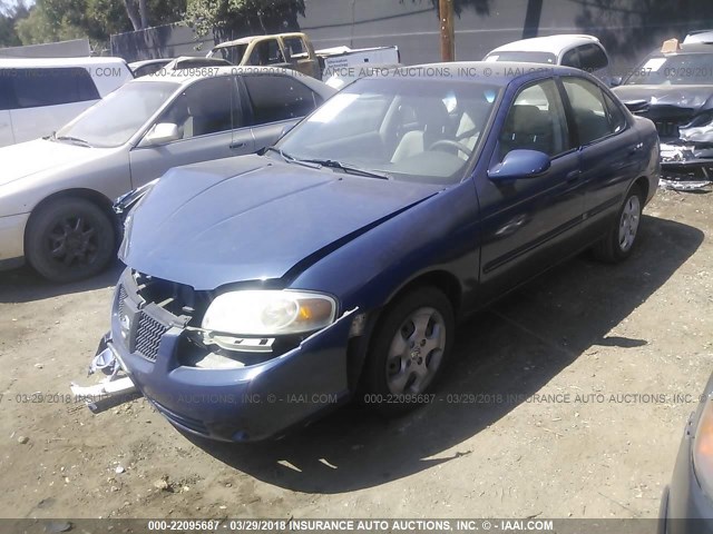 3N1CB51D94L894792 - 2004 NISSAN SENTRA 1.8/1.8S Dark Blue photo 2