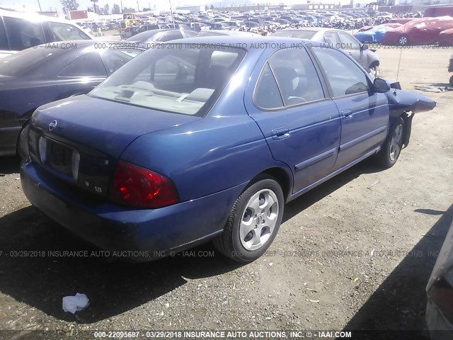 3N1CB51D94L894792 - 2004 NISSAN SENTRA 1.8/1.8S Dark Blue photo 4