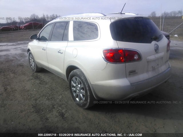 5GAKVCED3CJ111312 - 2012 BUICK ENCLAVE WHITE photo 3