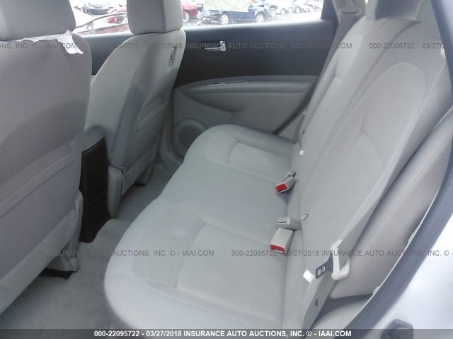 JN8AS5MV4EW704244 - 2014 NISSAN ROGUE SELECT S GRAY photo 8