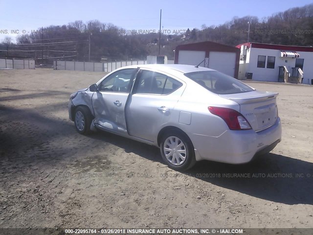 3N1CN7AP8FL927006 - 2015 NISSAN VERSA S/S PLUS/SV/SL SILVER photo 3