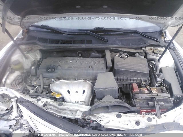 4T1BE46K27U617179 - 2007 TOYOTA CAMRY NEW GENERAT CE/LE/XLE/SE WHITE photo 10