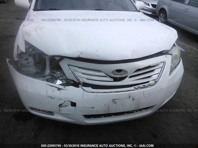 4T1BE46K27U617179 - 2007 TOYOTA CAMRY NEW GENERAT CE/LE/XLE/SE WHITE photo 6