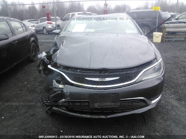 1C3CCCAB5FN688650 - 2015 CHRYSLER 200 LIMITED GRAY photo 6