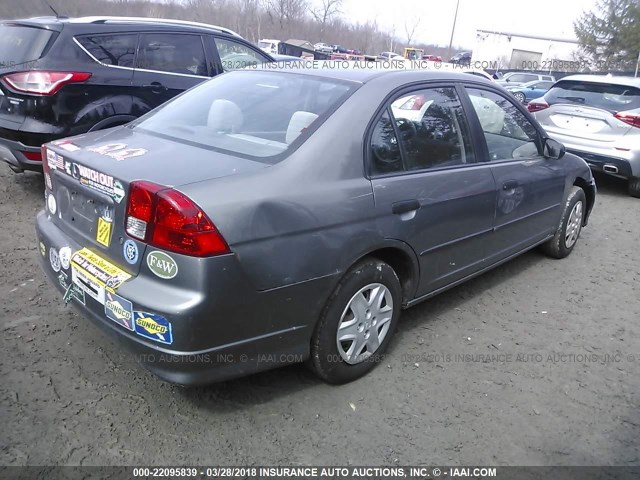 1HGES16305L026631 - 2005 HONDA CIVIC DX VP Boz foto 4