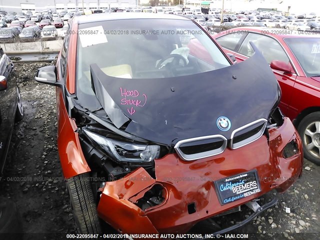 WBY1Z4C51FV500302 - 2015 BMW I3 REX ORANGE photo 10