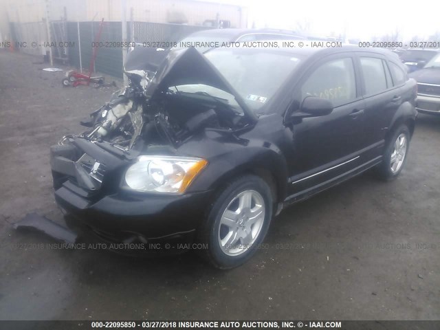 1B3HB48C09D150863 - 2009 DODGE CALIBER SXT BLACK photo 2