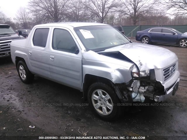 2HJYK16486H518970 - 2006 HONDA RIDGELINE RTS GRAY photo 1