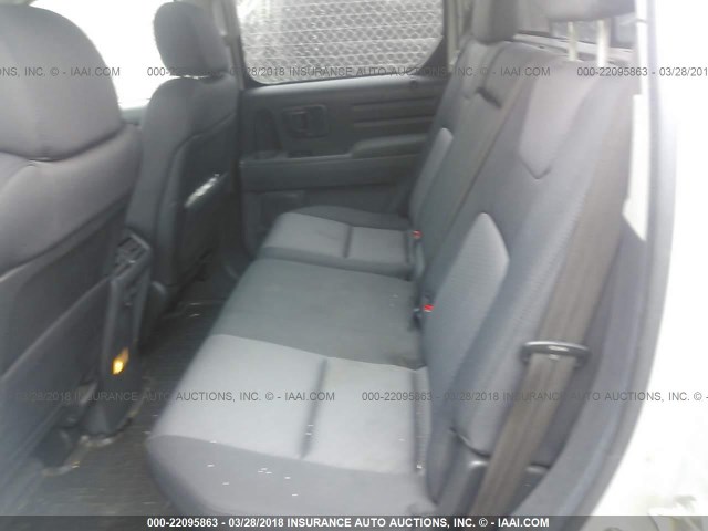 2HJYK16486H518970 - 2006 HONDA RIDGELINE RTS GRAY photo 8