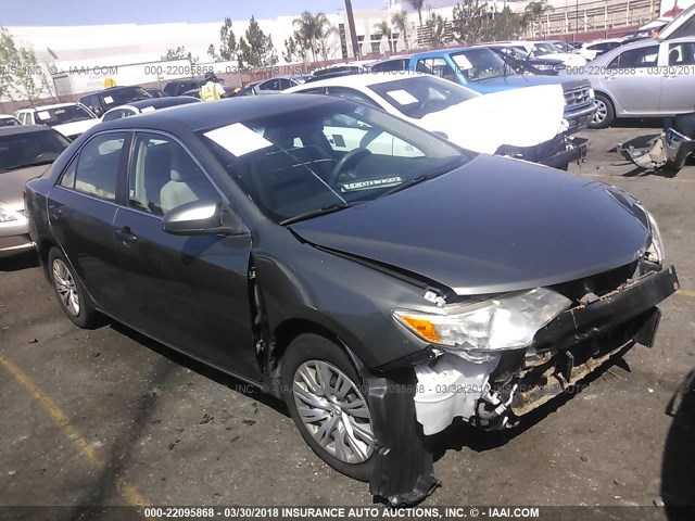 4T1BF1FK3DU647718 - 2013 TOYOTA CAMRY L/SE/LE/XLE GRAY photo 1