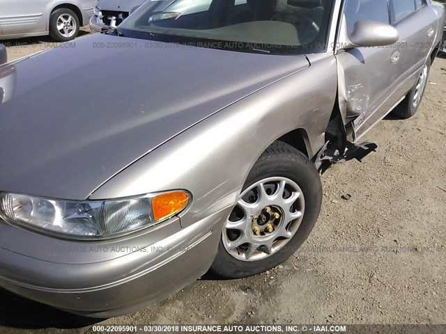 2G4WS52J311124417 - 2001 BUICK CENTURY CUSTOM TAN photo 6