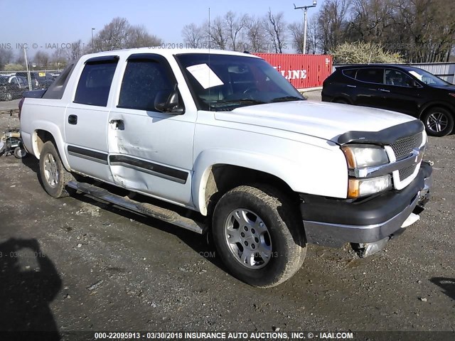 3GNEC12Z95G187165 - 2005 CHEVROLET AVALANCHE C1500 WHITE photo 1