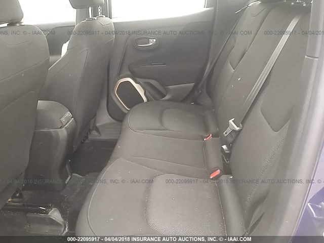 ZACCJBAW8GPD18140 - 2016 JEEP RENEGADE SPORT Կապույտ լուսանկար 8