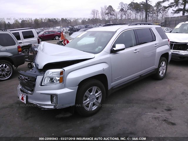 2GKFLTE37G6144267 - 2016 GMC TERRAIN SLE SILVER photo 2