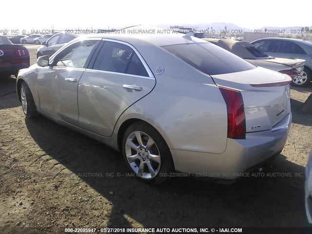 1G6AB5RX6E0119421 - 2014 CADILLAC ATS LUXURY GOLD photo 3