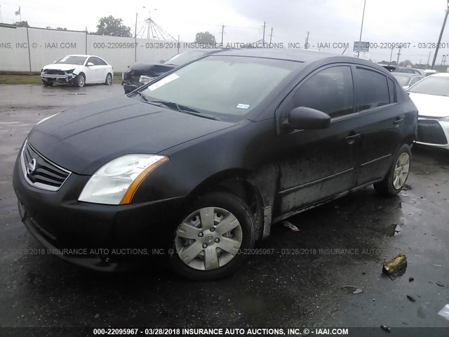 3N1AB6AP6CL666688 - 2012 NISSAN SENTRA 2.0/2.0S/SR/2.0SL BLACK photo 2