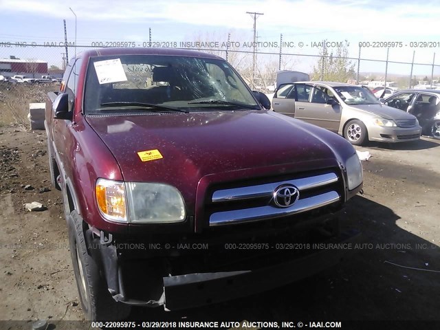 5TBBN44193S393463 - 2003 TOYOTA TUNDRA ACCESS CAB SR5 MAROON photo 6