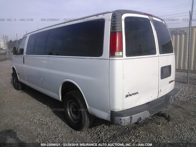 1GJHG39RXV1106256 - 1997 GMC SAVANA G3500 WHITE photo 3