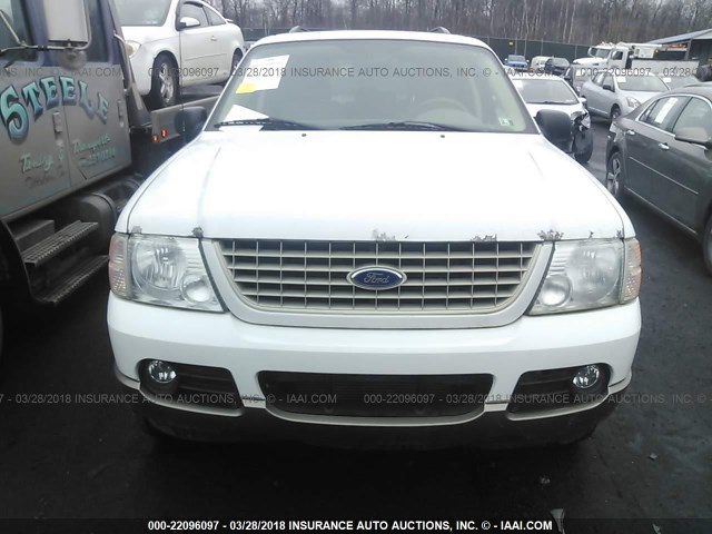 1FMDU74W14ZB28452 - 2004 FORD EXPLORER EDDIE BAUER WHITE photo 6