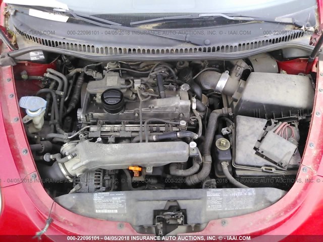 3VWDD21C8YM459955 - 2000 VOLKSWAGEN NEW BEETLE GLX 红色 照片 10