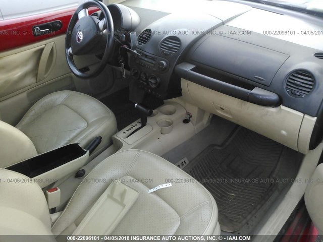 3VWDD21C8YM459955 - 2000 VOLKSWAGEN NEW BEETLE GLX 红色 照片 5
