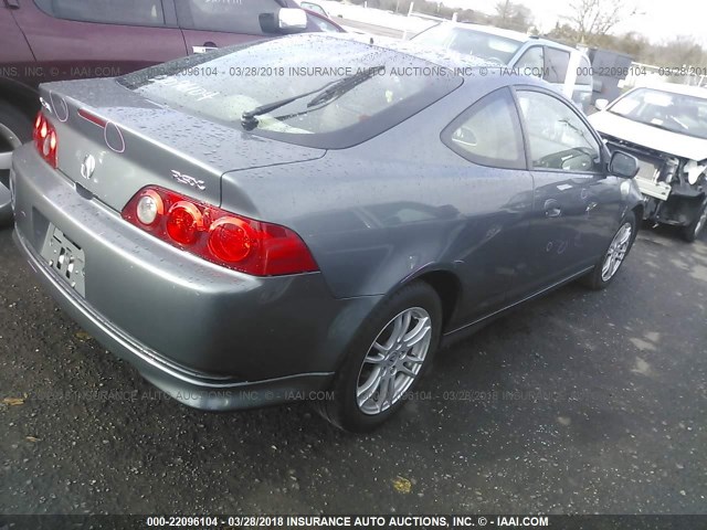 JH4DC54896S002167 - 2006 ACURA RSX GREEN photo 4