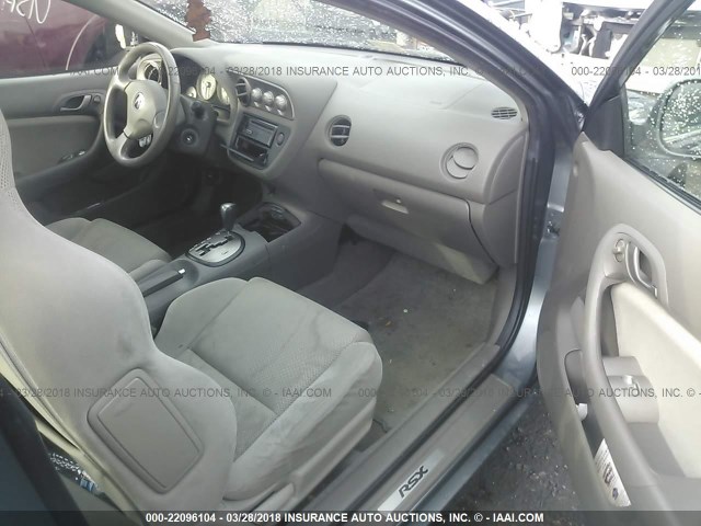 JH4DC54896S002167 - 2006 ACURA RSX GREEN photo 5