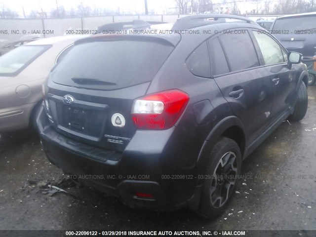 JF2GPAKC8G8261249 - 2016 SUBARU CROSSTREK LIMITED BLACK photo 4