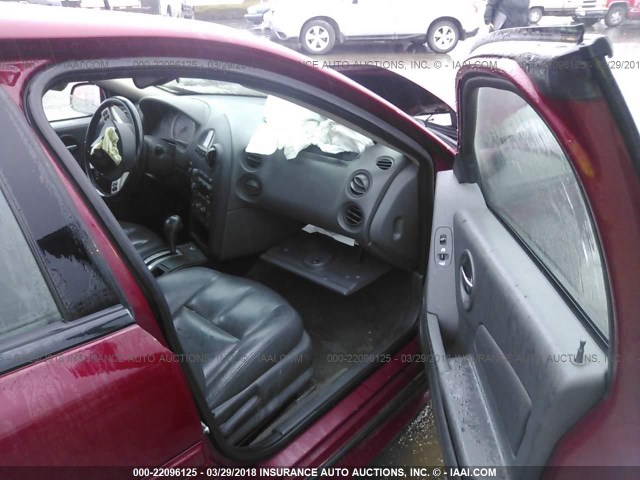 2G2WS522151165054 - 2005 PONTIAC GRAND PRIX GT MAROON photo 5