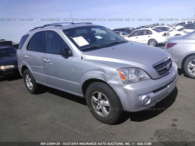 KNDJC733165531407 - 2006 KIA SORENTO EX/LX SILVER photo 1