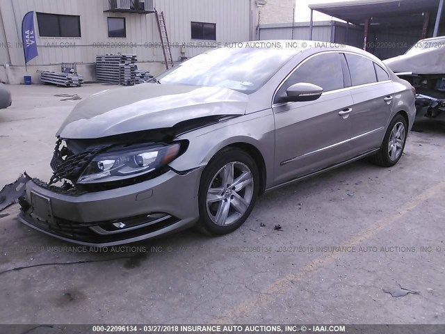 WVWBN7AN1DE571793 - 2013 VOLKSWAGEN CC SPORT TAN photo 2