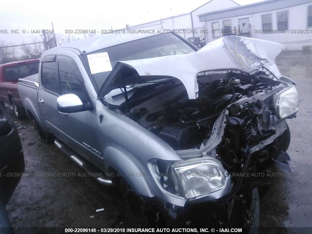 5TBDT44126S536966 - 2006 TOYOTA TUNDRA DOUBLE CAB SR5 GRAY photo 1