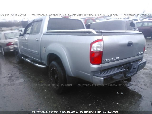 5TBDT44126S536966 - 2006 TOYOTA TUNDRA DOUBLE CAB SR5 GRAY photo 3