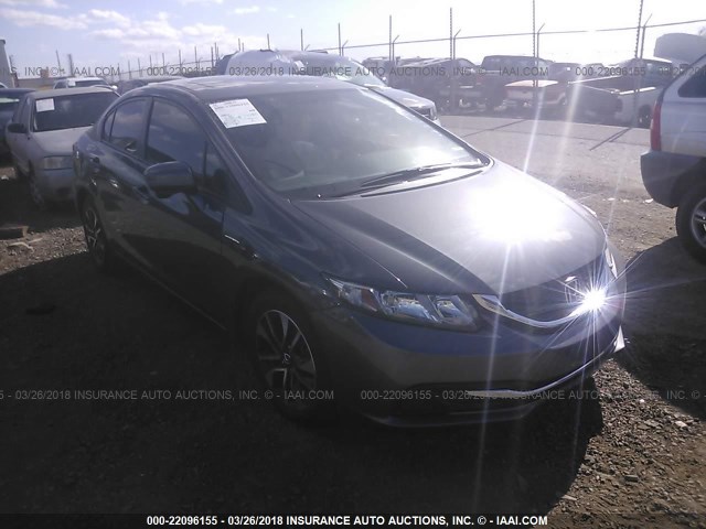 19XFB2F81FE235729 - 2015 HONDA CIVIC EX GRAY photo 1