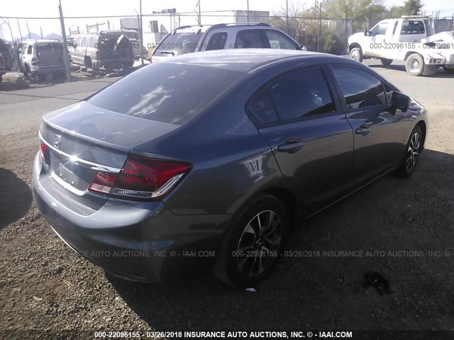 19XFB2F81FE235729 - 2015 HONDA CIVIC EX GRAY photo 4