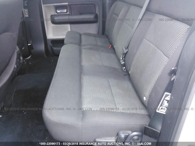 1FTPW14554KB29290 - 2004 FORD F150 SUPERCREW SILVER photo 8