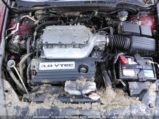 1HGCM66437A089003 - 2007 HONDA ACCORD SE MAROON photo 10