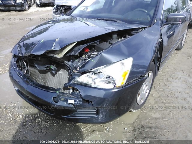 3HGCM56407G710855 - 2007 HONDA ACCORD LX GRAY photo 6