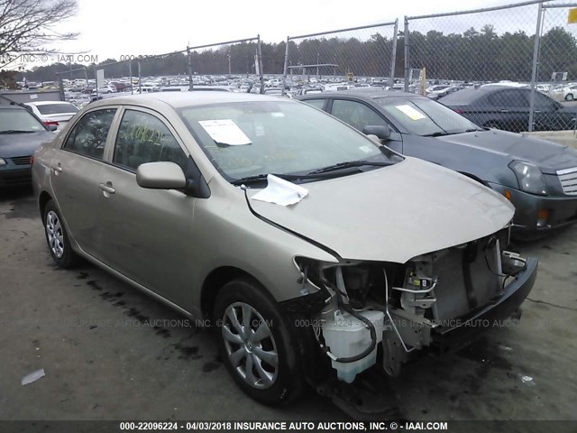 2T1BU4EE1AC417661 - 2010 TOYOTA COROLLA S/LE/XLE GOLD photo 1